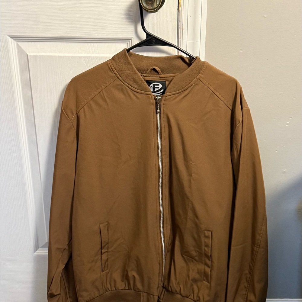 Men's Brown Bomber Jacket
